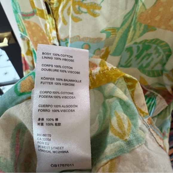 Free People Oceana Mini Dress Size Large 100% Cotton - Picture 6 of 8